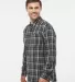 Burnside Clothing 8220 Perfect Flannel Work Shirt Grey/ Ecru side view