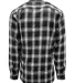 Burnside Clothing 8220 Perfect Flannel Work Shirt in Black/ white back view