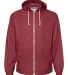 Weatherproof 193910 Vintage Hooded Rain Jacket Biking Red front view
