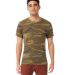 AA1973 Alternative Apparel Unisex Eco Heather Crew in Camo front view