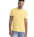 Next Level Apparel 3600SW Unisex Soft Wash T-Shirt in Wsh banana cream front view