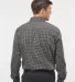 Burnside Clothing 3291 Technical Stretch Burn Shir in Grey/ black back view