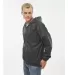 Burnside Clothing 9728 Hooded Nylon Mentor Jacket in Steel side view