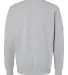 Jerzees 701MR Premium Eco Blend Ringspun Crewneck  in Frost grey heather back view