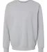 Jerzees 701MR Premium Eco Blend Ringspun Crewneck  in Frost grey heather front view
