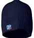 Russel Athletic UB89UHB Core R Patch Beanie NAVY front view