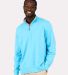 Boxercraft BM5205 Alumni Quarter Zip Pullover in Pacific blue front view