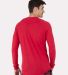 Boxercraft BM3101 Henley Long Sleeve T-Shirt in True red back view