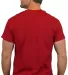 Gildan 5000 G500 Heavy Weight Cotton T-Shirt in Cardinal red back view