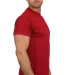 Gildan 5000 G500 Heavy Weight Cotton T-Shirt in Cardinal red side view