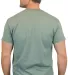Gildan 5000 G500 Heavy Weight Cotton T-Shirt in Hthr militry grn back view