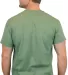 Gildan 5000 G500 Heavy Weight Cotton T-Shirt in Military green back view