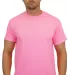 Gildan 5000 G500 Heavy Weight Cotton T-Shirt in Safety pink front view