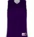 Alleson Athletic 590RSP Crossover Reversible Jerse in Purple/ white front view