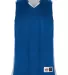 Alleson Athletic 590RSP Crossover Reversible Jerse in Royal/ white front view