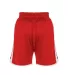 Alleson Athletic 590PSP Crossover Reversible Short in Red/ white back view
