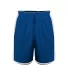 Alleson Athletic 590PSP Crossover Reversible Short in Royal/ white front view