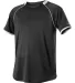 Alleson Athletic 508C1 Baseball Jersey in Black/ white front view