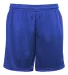 Badger Sportswear 2225 Youth Tricot 4" Mesh Shorts in Royal front view