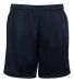 Badger Sportswear 7225 Tricot Mesh 5" Shorts in Navy front view