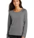 Ogio LOG150 OGIO Ladies Command Long Sleeve Scoop  in Geargrey front view