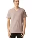 American Apparel 2006CVC Unisex CVC V-Neck Tee in Heather blush