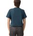 American Apparel 102 Women's Fine Jersey Boxy T-Sh in Sea blue back view