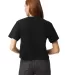 American Apparel 102 Women's Fine Jersey Boxy Tee in Black back view