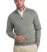 Brooks Brothers BB18402  Cotton Stretch 1/4-Zip Sw in Ltshdgyhtr front view