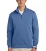 Brooks Brothers BB18206  Double-Knit 1/4-Zip in Charterblu front view