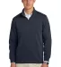 Brooks Brothers BB18206  Double-Knit 1/4-Zip in Nightnavy front view