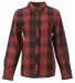 Burnside Clothing 5203 Ladies' Buffalo Plaid Woven in Red/ black front view