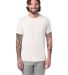 Alternative Apparel 1973 Unisex Eco-Jersey Crew T- in Eco ivory front view