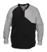 Alleson Athletic 3JLS21A Field Batters Jacket in Black/ grey front view
