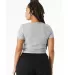 Bella + Canvas 1010 Ladies' Micro Ribbed Baby Tee in Athletic heather back view