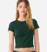 Bella+Canvas 1010 Ladies' Micro Ribbed Baby Tee in Solid forest blend