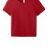 Bella+Canvas 1010 Ladies' Micro Ribbed Baby Tee in Solid red blend