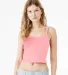 Bella + Canvas 1012 Ladies' Micro Ribbed Scoop Tan in Solid pink blend front view