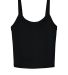 Bella + Canvas 1012 Ladies' Micro Ribbed Scoop Tan in Solid Black Blend