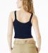 Bella + Canvas 1012 Ladies' Micro Ribbed Scoop Tan in Solid navy blend