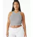 Bella + Canvas 1019 Ladies' Micro Ribbed Racerback in Athletic heather front view