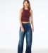 Bella + Canvas 1019 Ladies' Micro Ribbed Racerback in Solid maroon blend