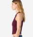 Bella + Canvas 1019 Ladies' Micro Ribbed Racerback in Solid maroon blend