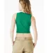 Bella + Canvas 1013 Ladies' Micro Rib Muscle Crop  in Solid kelly blnd back view