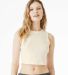 Bella + Canvas 1013 Ladies' Micro Rib Muscle Crop  in Solid Natural Blend