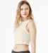 Bella + Canvas 1013 Ladies' Micro Rib Muscle Crop  in Solid Natural Blend