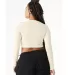 Bella + Canvas 1501 Ladies' Micro Ribbed Long Slee in Sol natural blnd back view