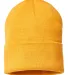 Atlantis Headwear PURE Sustainable Knit in Mustard yellow front view