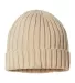 Atlantis Headwear SHORE Sustainable Cable Knit in Light beige back view