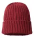 Atlantis Headwear SHORE Sustainable Cable Knit in Burgundy front view